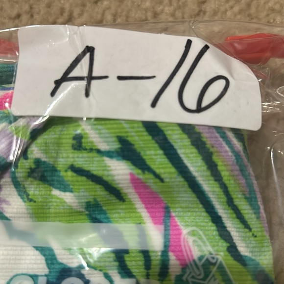 Lilly Pulitzer Little Girl’S Green/Multi Palm Beach Shift Dress Size 7 - Picture 15 of 15